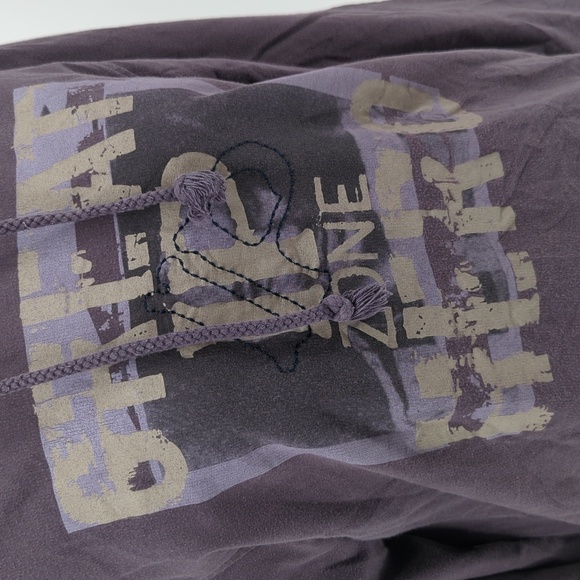 LP Zone Graphic Print Sweatshirt Purple Gray M punk streetwear gorpcore casual - Picture 4 of 6